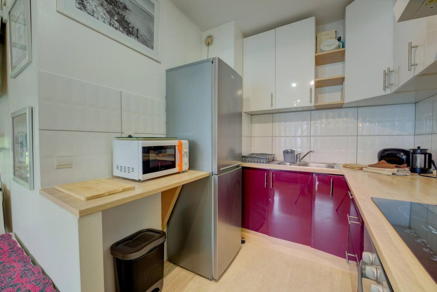 Elegant Apt W/2 Terraces/Mins To Beach & Shops Antibes Buitenkant foto